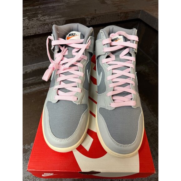 Nike Dunk High Premium Light Smoke Grey Pink Size 10.5- DQ8800-001 - Picture 2 of 9